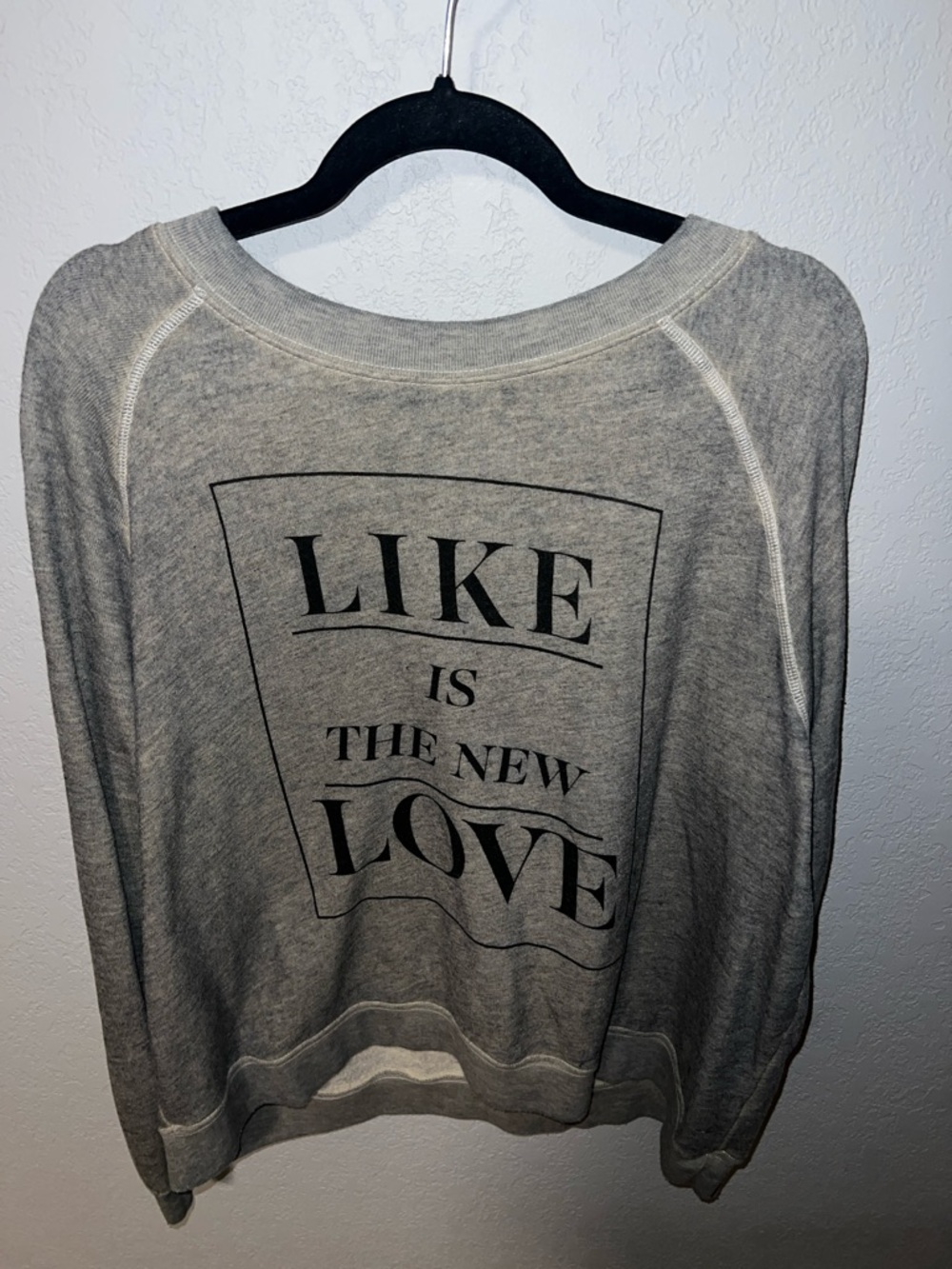 Wildfox Heather Gray Pullover Sweatshirt